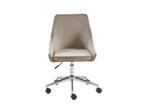 Nidchicshop Office Chair - Velvet - Beige - Adjustable Height 96881AZIL