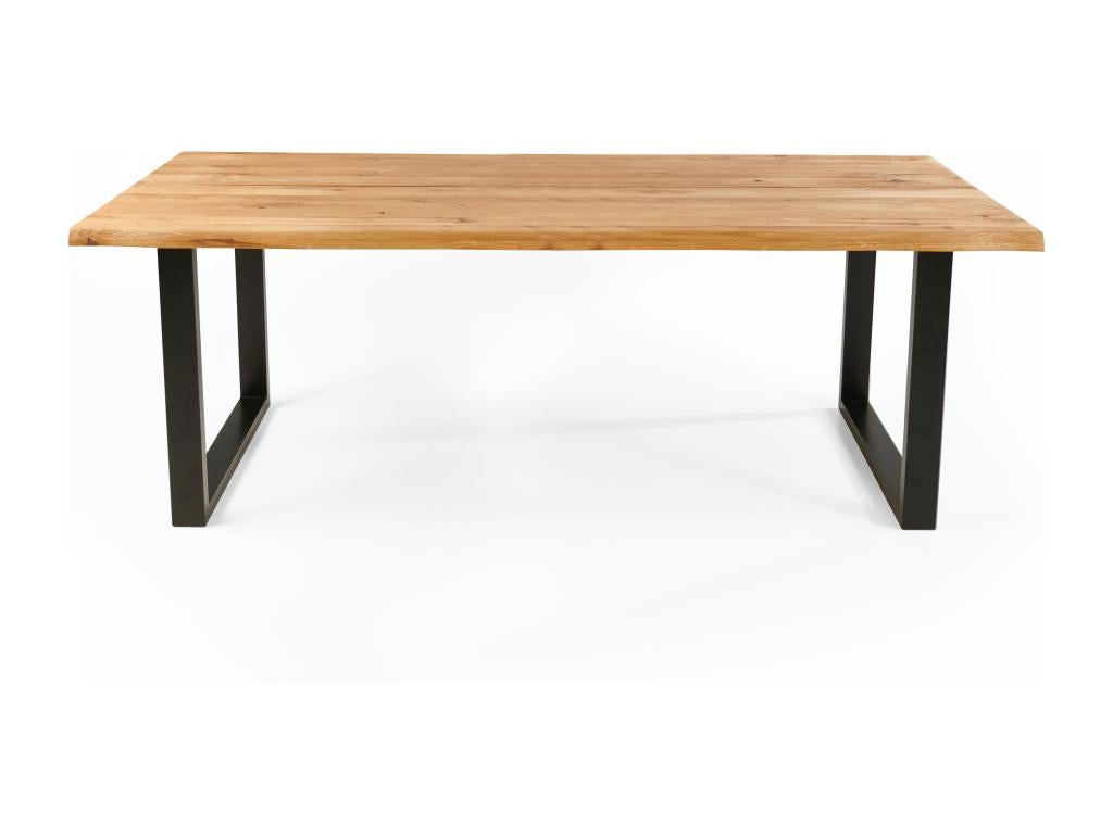 Wooden dining table with irregular edges, 240x95x75 cm, 41613SUJL