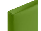 Bohometop Smooth Faux Leather Headboard with Buttons 145x105cm with Legs for 135/140cm Beds - Green 62735BJIB