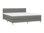 Bohometop bed base and mattress with LED lighting, Dark Grey, 180x200 cm, 05094YPWC