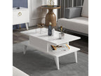 Bohometop coffee table with storage space, 40x90x45 cm, white, Bohometop 83864IIJF