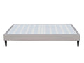 Removable slatted bed base 160x200 cm grey with 20 cm legs and 2x13 Bohometop PVC and foam 86681MEOR
