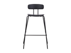 Set of 2 Bohometop Black Bar Stools 78174UEPZ