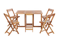Bohometop 4-Seater Garden Dining Set, Brown, 56093FLNJ