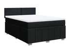 Bohometop bed base with mattress, black, 140x190 cm, fabric, 23658NEXJ