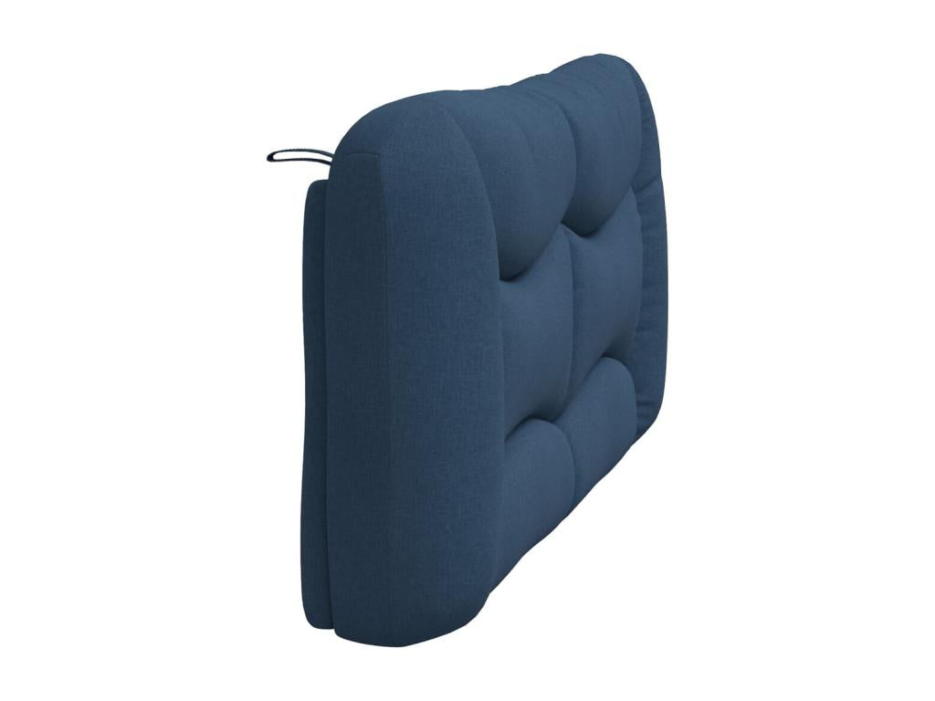 Blue cushioned headboard 160 cm fabric 19657QRIQ