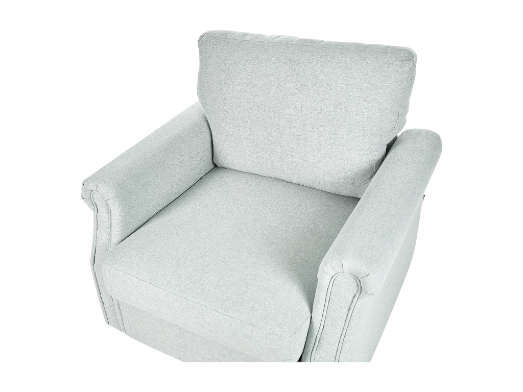 Bohometop Armchair, Light Grey Fabric 25604QCDU