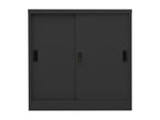 Sliding door wardrobe with planter, anthracite steel, 02617AXCJ