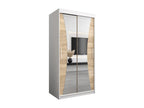 Bohometop Sliding Door Wardrobe 200/100/62 2 Doors White/Bohometop 39223VIDA