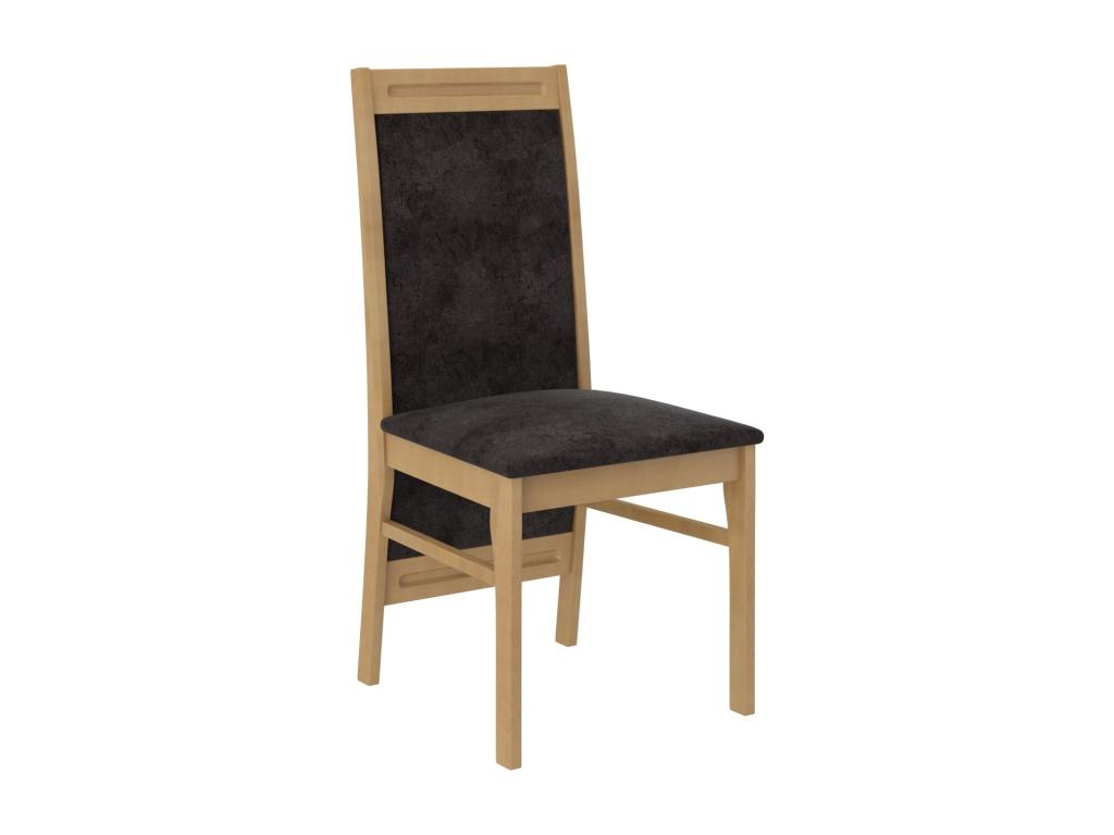 Chair in natural beech wood and Bohometop-Tissu fabric 27123 74517QIXI