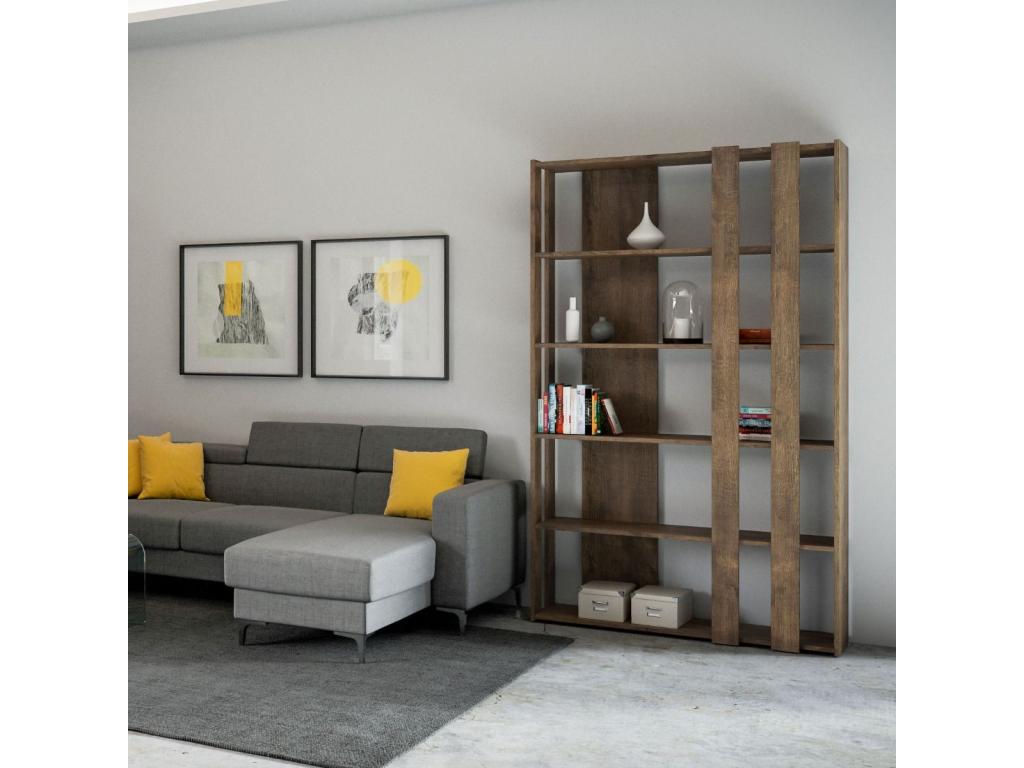 Nidchicshop Small B bookcase, walnut, 85410BEKK