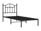 Metal bed frame with black headboard 90x200 cm 03088LTKH