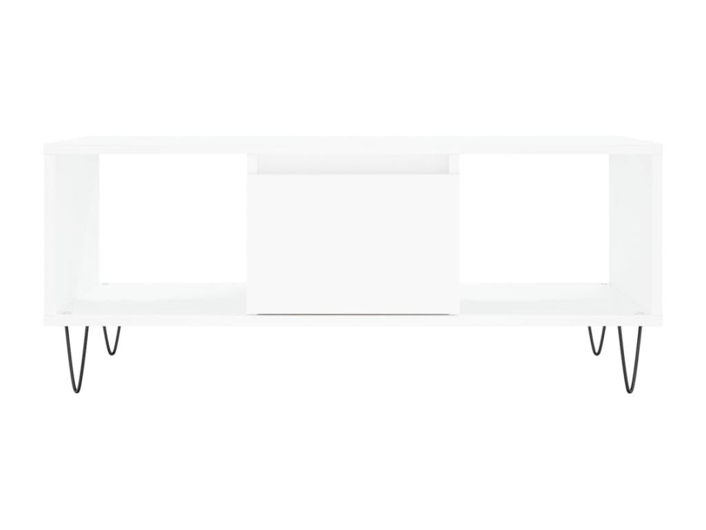 Coffee table, white, 90x50x36.5 cm, engineered wood, 23709LIAB