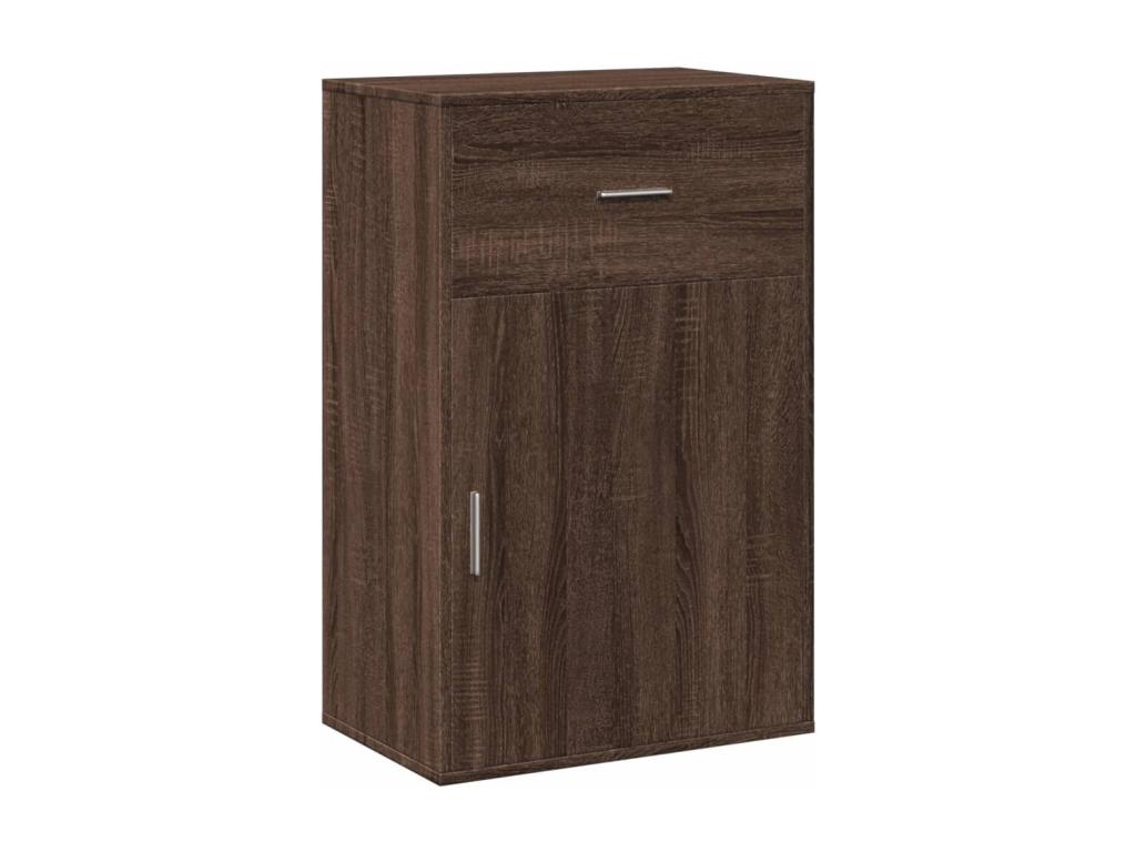 Brown oak storage cabinet 56.5x39x90 cm engineered wood 06671MGKG