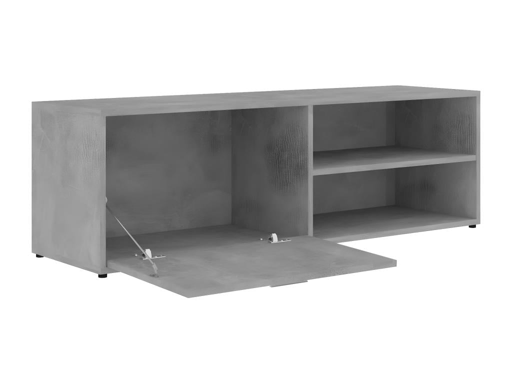 TV stand, concrete grey, 120x34x37 cm, chipboard, 83849AGFG