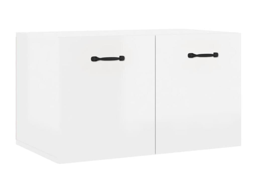 Wall cabinet, glossy white, 60x36.5x35 cm, engineered wood, 94551SBOC