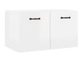 Wall cabinet, glossy white, 60x36.5x35 cm, engineered wood, 94551SBOC