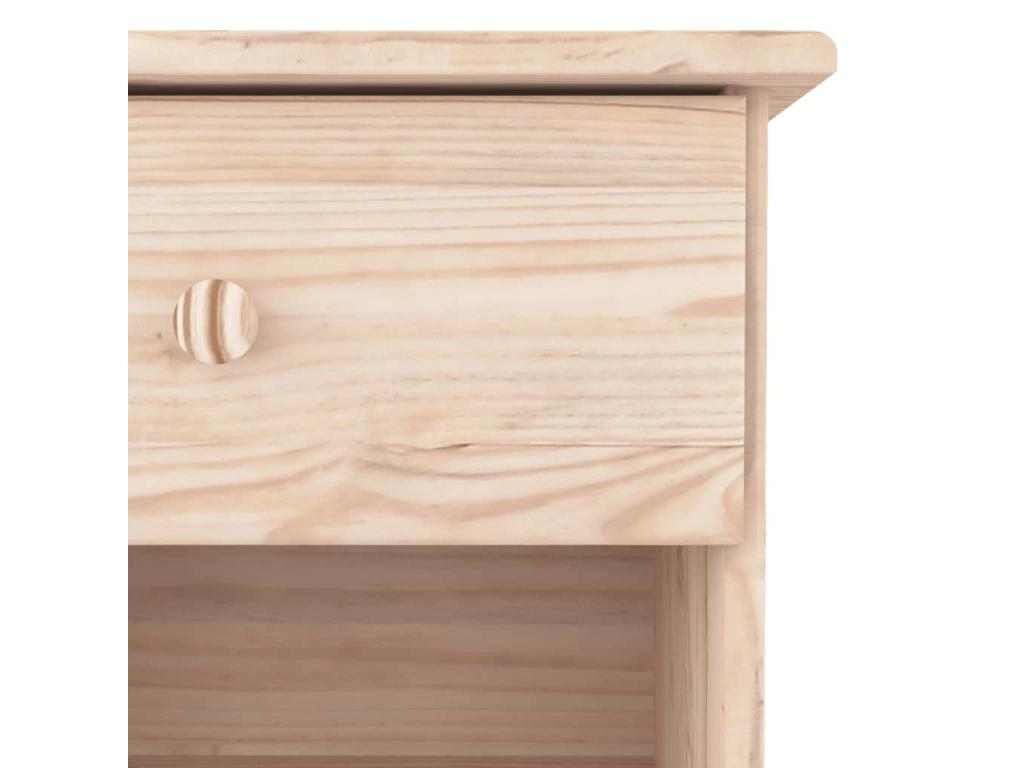 Bohometop bedside table 43x35x40.5 cm solid pine wood 36334JRXG