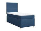 Nidchicshop bed base with mattress, blue, 80x200 cm, fabric, 84527ICEQ