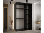 Bohometop 5 Sliding Door Wardrobe 235.2/150/60 3 Doors Black/Black/Silver 42873ZLEV