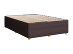 Bed frame without mattress dark brown 140x190 cm fabric 11046MSUE