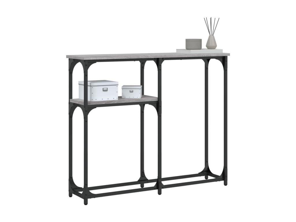 Bohometop grey console table 90x22.5x75 cm engineered wood 15692ECAT