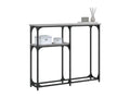 Bohometop grey console table 90x22.5x75 cm engineered wood 15692ECAT