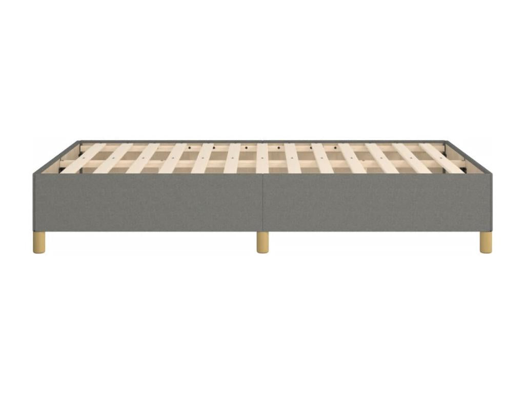 Dark grey bed frame without mattress, 120x190 cm, fabric, 30462MWPY
