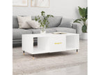 Coffee table, glossy white, 102x50x40 cm, engineered wood, 64889VSUJ