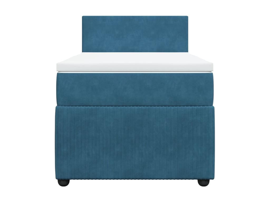 Bohometop bed base with blue mattress 100x200 cm 91611OBQY