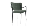 Set of 2 Nidchicshop bottle green armchairs 76673TVCF