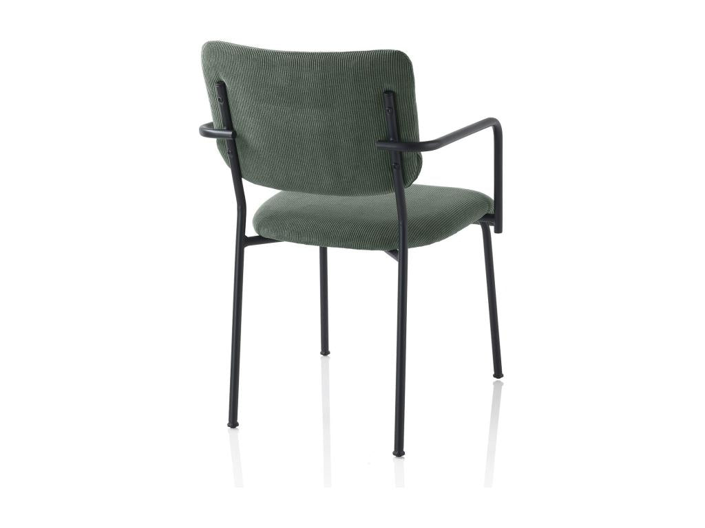 Set of 2 Nidchicshop bottle green armchairs 76673TVCF