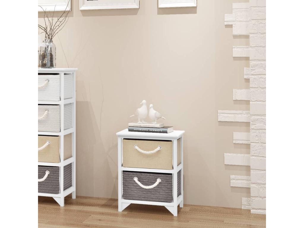 Wooden bedside table 03290EDML