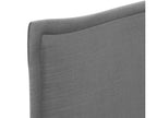 Bohometop Smooth Natural Linen Headboard with Padding 135x50cm Fits 120/135cm Beds - Dark Grey 21091RDEV