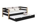Daybed with pull-out bed N01 Black / Natural Oak 120x180 38056GRRR