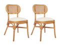 Dining Chairs, 2 pcs, Linen, 26929DJJH