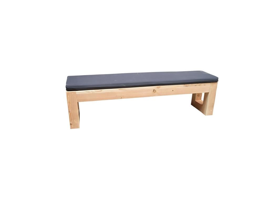 Nidchicshop - Nidchicshop garden bench 170Lx45Hx38D cm with cushion 31998WELP