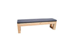 Nidchicshop - Nidchicshop garden bench 170Lx45Hx38D cm with cushion 31998WELP