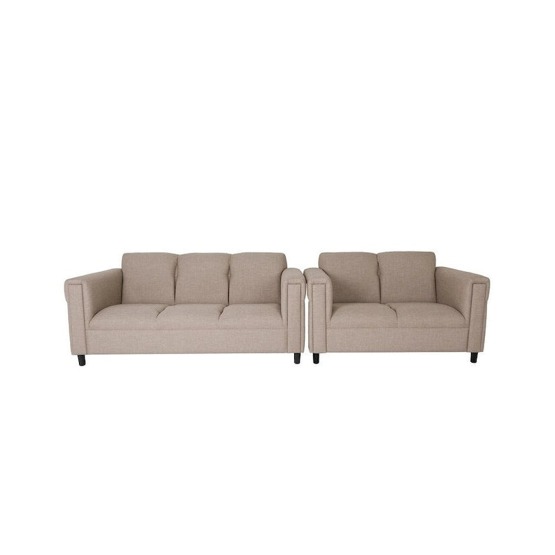 Mid-century modern style sofa and loveseat set - Polyester nylon fabric