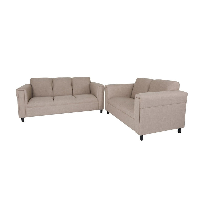Mid-century modern style sofa and loveseat set - Polyester nylon fabric