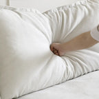 L-Shape Linen Sectional Sofa with Ottoman - Modular Upholstered Design, 6-Seater, 250 lb/Seat, Removable Cushions, Easy Assembly