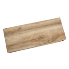 Rectangular TV Stand & Coffee Table with Storage - Coastal Oak Finish, 39.4" W, 2 Compartments, Engineered Wood, 42" TV Compatible