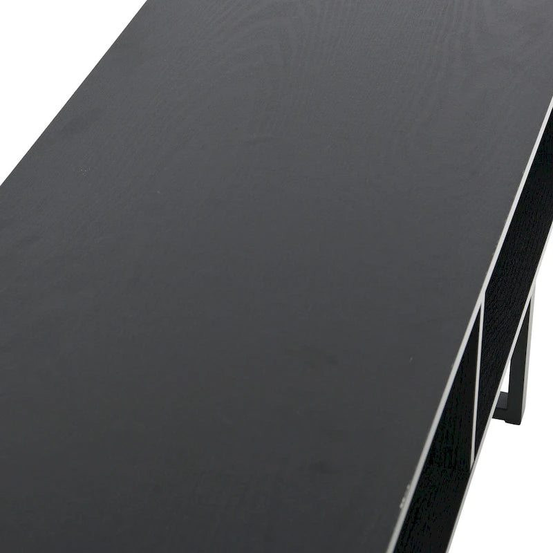 Rectangular TV Stand & Coffee Table with Storage - Coastal Oak Finish, 39.4" W, 2 Compartments, Engineered Wood, 42" TV Compatible