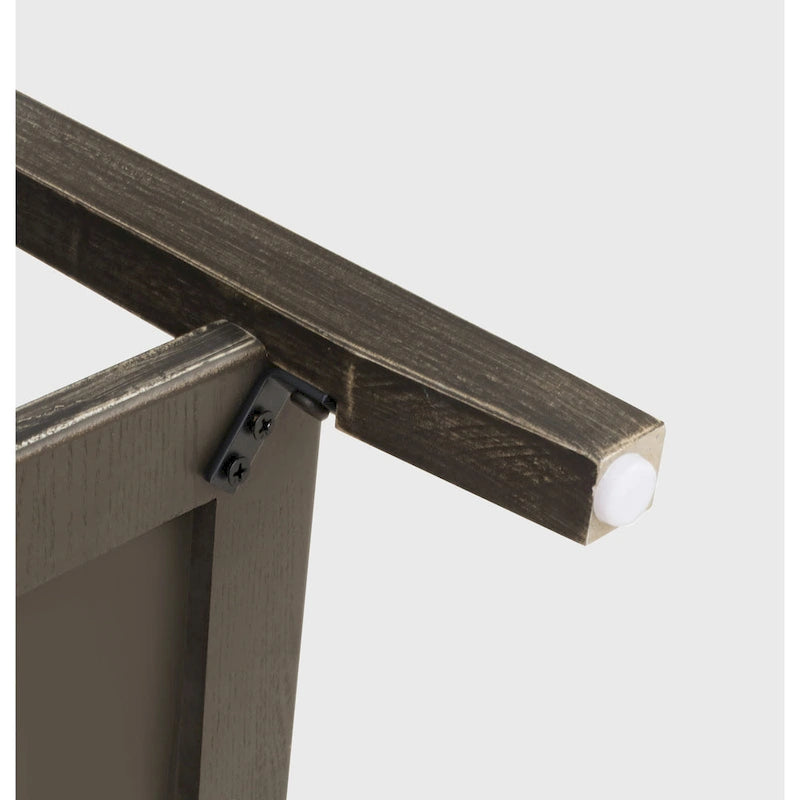 American Style 2-Drawer Side Table - Wood Grain Finish, 28.5" Height, 130 lb Capacity, MDF, Nightstand or End Table