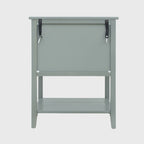 American Style 2-Drawer Side Table - Wood Grain Finish, 28.5" Height, 130 lb Capacity, MDF, Nightstand or End Table