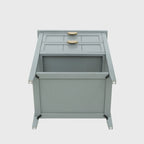 American Style 2-Drawer Side Table - Wood Grain Finish, 28.5" Height, 130 lb Capacity, MDF, Nightstand or End Table