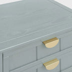 American Style 2-Drawer Side Table - Wood Grain Finish, 28.5" Height, 130 lb Capacity, MDF, Nightstand or End Table