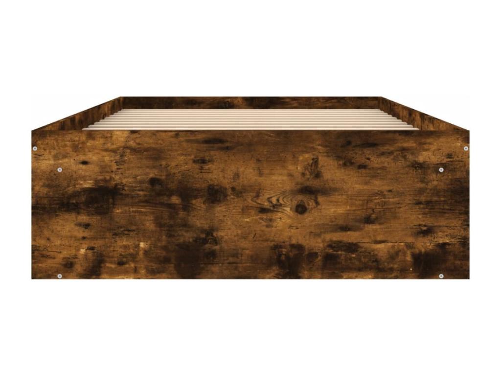 Smoked oak bed frame 100x200 cm 23040KCZP