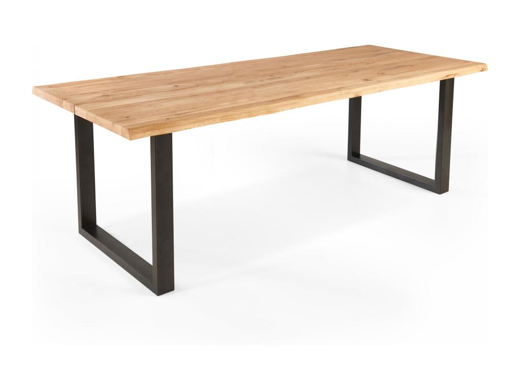 Wooden dining table with irregular edges, 240x95x75 cm, 41613SUJL
