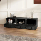 Mid Century Decorative Combinable multifunctional wooden cabinets, 1~4 Pieces